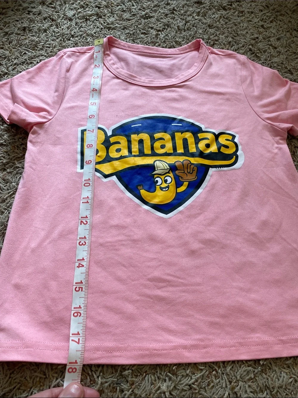Bananas Pink Kids Graphic Tee